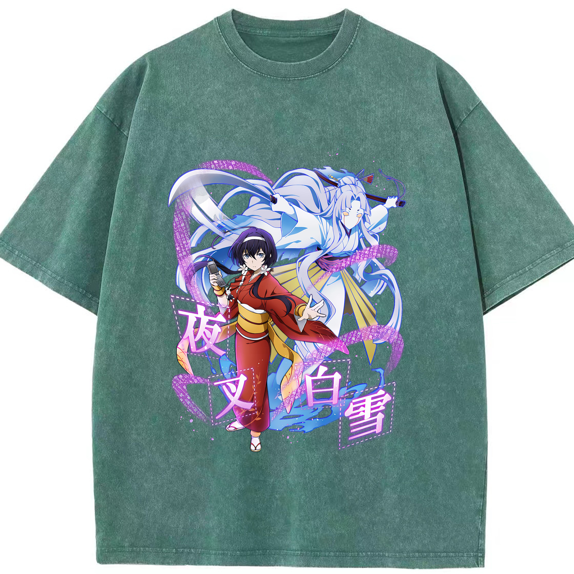 （画像用） 文豪ストレイドッグス Bungo Stray Dogs 綿100% ヴィンテージ風 半袖Tシャツ（フロントプリント）